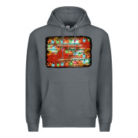 Rock christmas serape sunflower background Premium Hoodie - Jasminsmagicworld