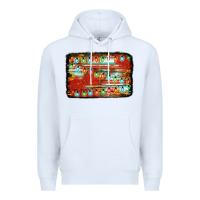 White christmas serape sunflower background Premium Hoodie - Jasminsmagicworld