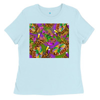 Mardi Gras With Crabs Tumbler Ladies Tee | Teevron