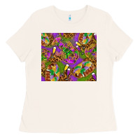 Bone Mardi Gras with crabs tumbler Ladies Tee - HowdyJamesFarm