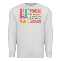Dove Grey it is okay to Premium Sweatshirt - JahusDesignShop