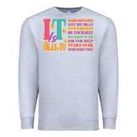 Heather Grey it is okay to Premium Sweatshirt - JahusDesignShop