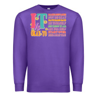 Purple it is okay to Premium Sweatshirt - JahusDesignShop