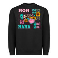 Black mom mama mommy with hearts Heavyweight Sweatshirt - AdoDesignShop