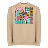 Mushroom mom mama mommy with hearts Heavyweight Sweatshirt - AdoDesignShop