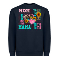 Navy mom mama mommy with hearts Heavyweight Sweatshirt - AdoDesignShop