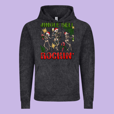Jingle Bell Rockin' Vintage Hoodie Designed By Bundleandbundleshop