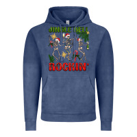 Vintage Denim Jingle Bell Rockin' Vintage Hoodie - BundleAndBundleShop