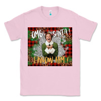 Bubblegum Pink omg santa i know him elf Classic Tee - CowGirlArtShop