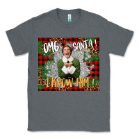 Charcoal Heather omg santa i know him elf Classic Tee - CowGirlArtShop