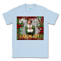 Dusty Blue omg santa i know him elf Classic Tee - CowGirlArtShop