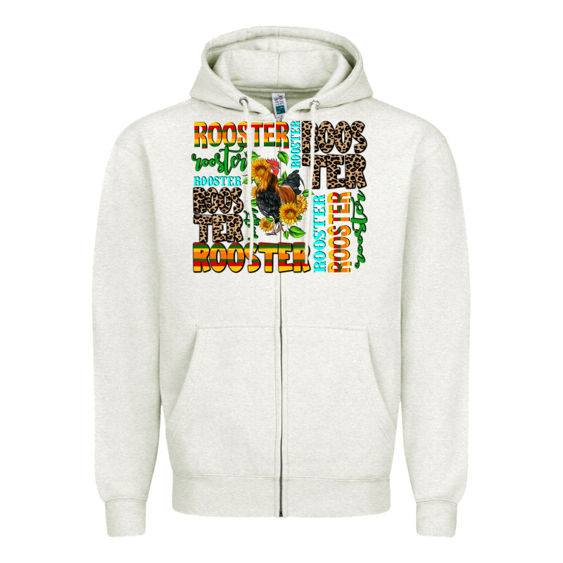 Rooster Zipper Hoodie by AdoDesignShop | Teevron