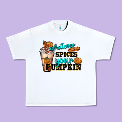 Whatever Spice Your Pumpkin Coffee Cup Urban Heavy Tee Designed By Fadigitalartstudio