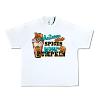 White whatever spice your pumpkin coffee cup Urban Heavy Tee - FaDigitalArtStudio