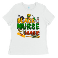 White Black Nurse magic Ladies Tee - HowdyJamesFarm