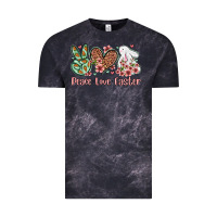 Cloud Black Easter Day Peace love Easter Vintage Tee - OliviaCreatesArt