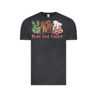 Vintage Black Easter Day Peace love Easter Vintage Tee - OliviaCreatesArt
