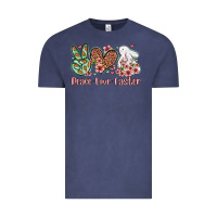 Easter Day Peace Love Easter Vintage Tee | Teevron