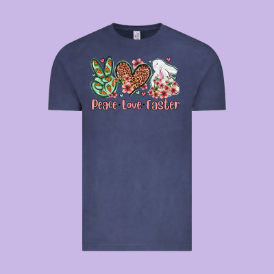 Easter Day Peace Love Easter Vintage Tee Designed By Oliviacreatesart