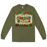 Army Green christmas vibes tumbler Long Sleeve Tee - BundleAndBundleShop