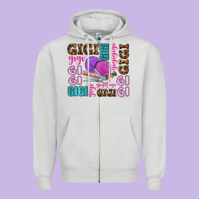 Gigi Gigi With Knitting Zipper Hoodie Designed By Adodesignshop