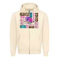 Sandshell gigi gigi with knitting Zipper Hoodie - AdoDesignShop