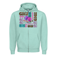 Seafoam gigi gigi with knitting Zipper Hoodie - AdoDesignShop