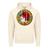 Vintage Artic baseball with sunflower round earrings Vintage Hoodie - BundleAndBundleShop