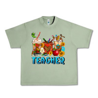 Oil Green Teacher Coffee Cups Urban Heavy Tee - FaDigitalArtStudio