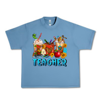 Pebble Blue Teacher Coffee Cups Urban Heavy Tee - FaDigitalArtStudio