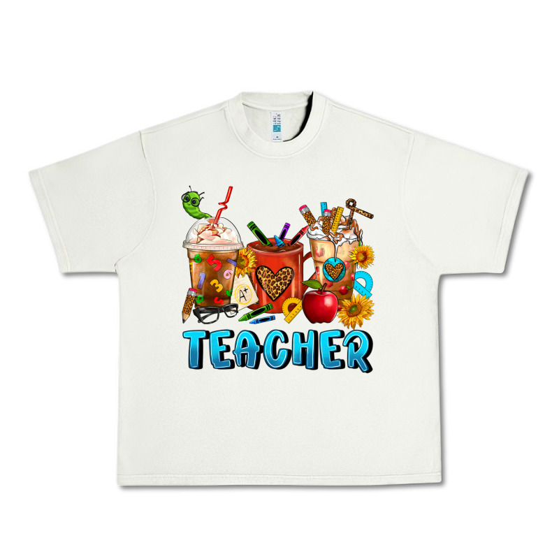 Teacher Coffee Cups Urban Heavy Tee by FaDigitalArtStudio | Teevron