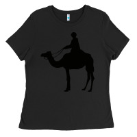 Black camel rider Ladies Tee - artisFamous