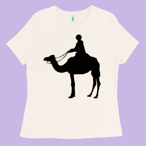 Camel Rider Ladies Tee Designed By Artisfamous