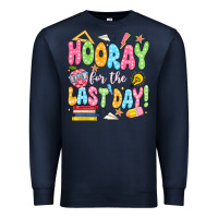 Navy hooray for the last day white Premium Sweatshirt - JahusDesignShop