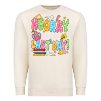 Sandshell hooray for the last day white Premium Sweatshirt - JahusDesignShop