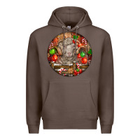 Coffee Christmas Merino Wool Sheep Premium Hoodie - LillyAllenDesigns