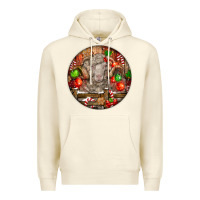 Sandshell Christmas Merino Wool Sheep Premium Hoodie - LillyAllenDesigns