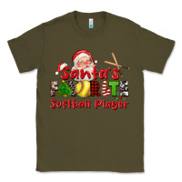 Army Green santas favorite softball player Classic Tee - CowGirlArtShop