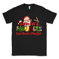 Black santas favorite softball player Classic Tee - CowGirlArtShop
