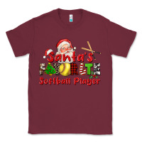 Burgundy santas favorite softball player Classic Tee - CowGirlArtShop