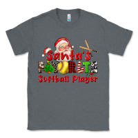 Charcoal Heather santas favorite softball player Classic Tee - CowGirlArtShop