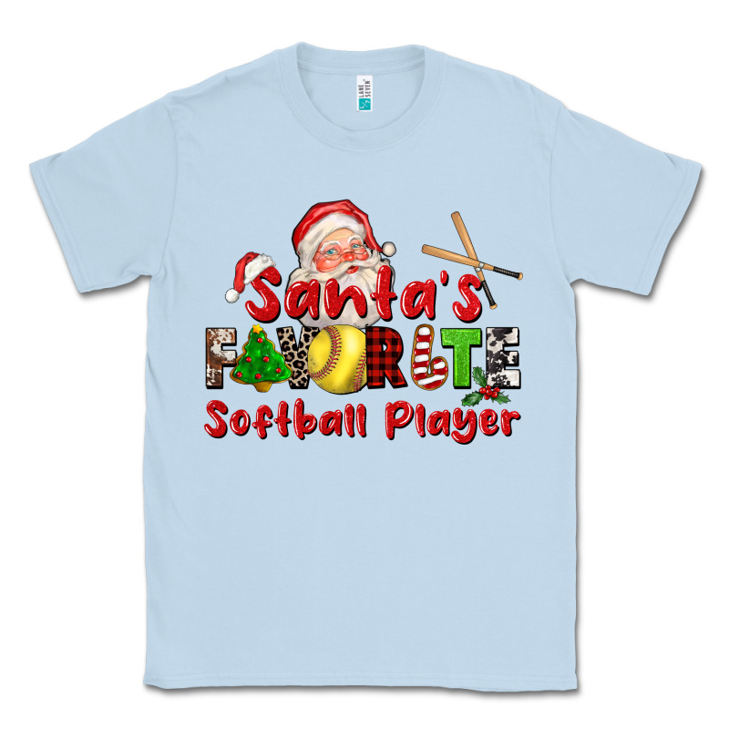 Santas Favorite Softball Player Classic Tee by CowGirlArtShop | Teevron