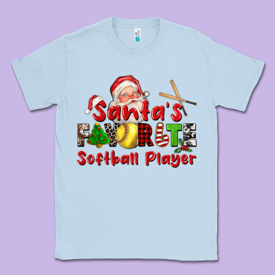 Santas Favorite Softball Player Classic Tee Designed By Cowgirlartshop