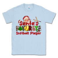 Dusty Blue santas favorite softball player Classic Tee - CowGirlArtShop