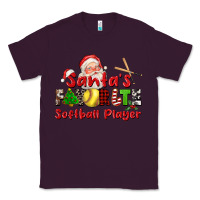 Plum santas favorite softball player Classic Tee - CowGirlArtShop
