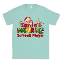 Seafoam santas favorite softball player Classic Tee - CowGirlArtShop