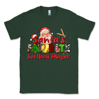 Sports Green santas favorite softball player Classic Tee - CowGirlArtShop