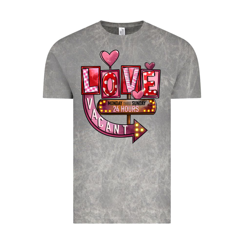 Valentine's Day Love Vacant Vintage Tee by FaDigitalArtStudio | Teevron