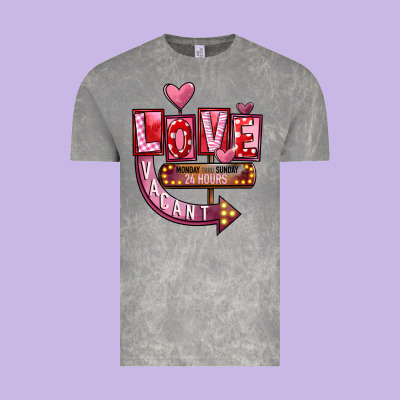 Valentine's Day Love Vacant Vintage Tee Designed By Fadigitalartstudio