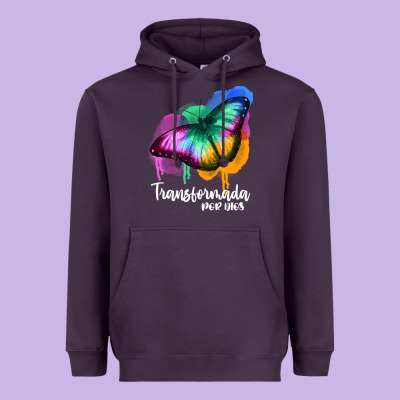 Transformada Por Dios Heavyweight Hoodie Designed By Jahusdesignshop